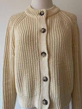 Madewell Shaker Knit Chunky Cardigan ~ SMALL